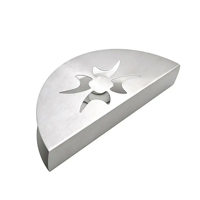 Stainless Steel Napkin Rack Box Desktop Organizer Fan-Shaped Cuisine Napkin Storage Support Table Decoration Home Party