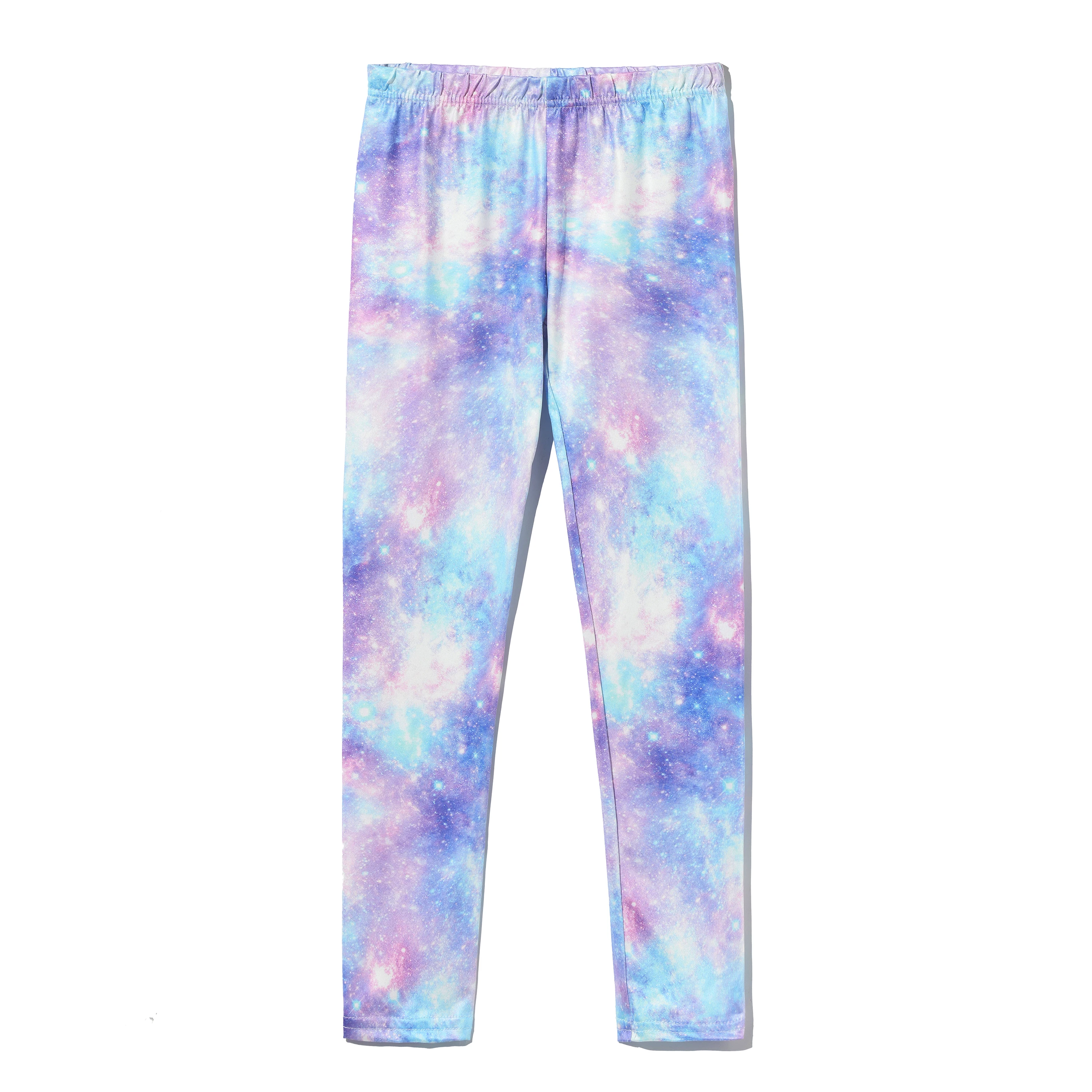 Casual Girls Leggings Stretchy Printing Kids Pants Athletic Trousers for 4-12 Years Girl