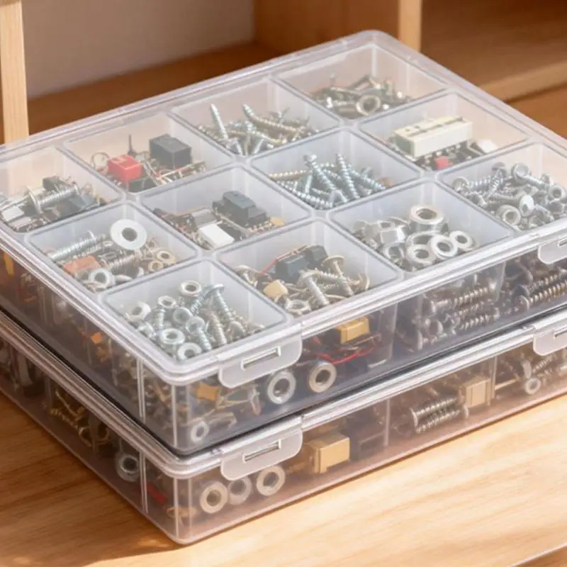 a2be-マルチコンパートメントプラスチックツールボックス爪ネジや-diy-アクセサリーの分類に最適な飛散防止構造