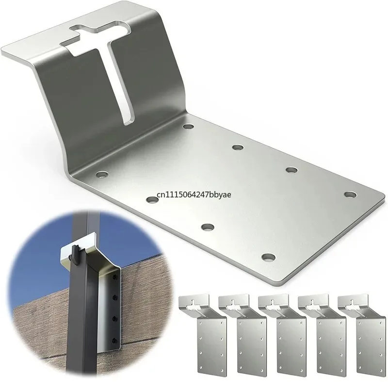 6‑Piece T‑Post Target Hanger Bracket Heavy‑Duty Fence Mounting Hardware For Outdoor Shooting Application