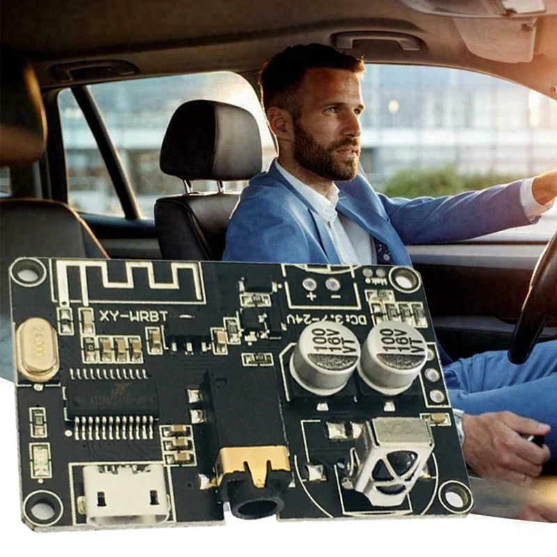 Y44A for XY-WRBT Bluetooth 5.0 Decoding Board Dual Channel Stereo Audio Module Amplifier 3.7-24V Wide Voltage