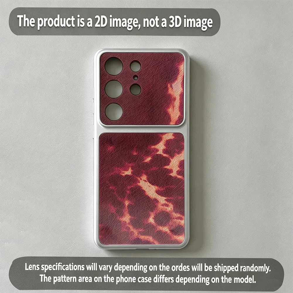 Vintage Red Print Collection  Phone Case For Vivo V70 V60 V50 V40 V30 V29E V29 V27E Pro FE Lite 4G 5G Skin texture