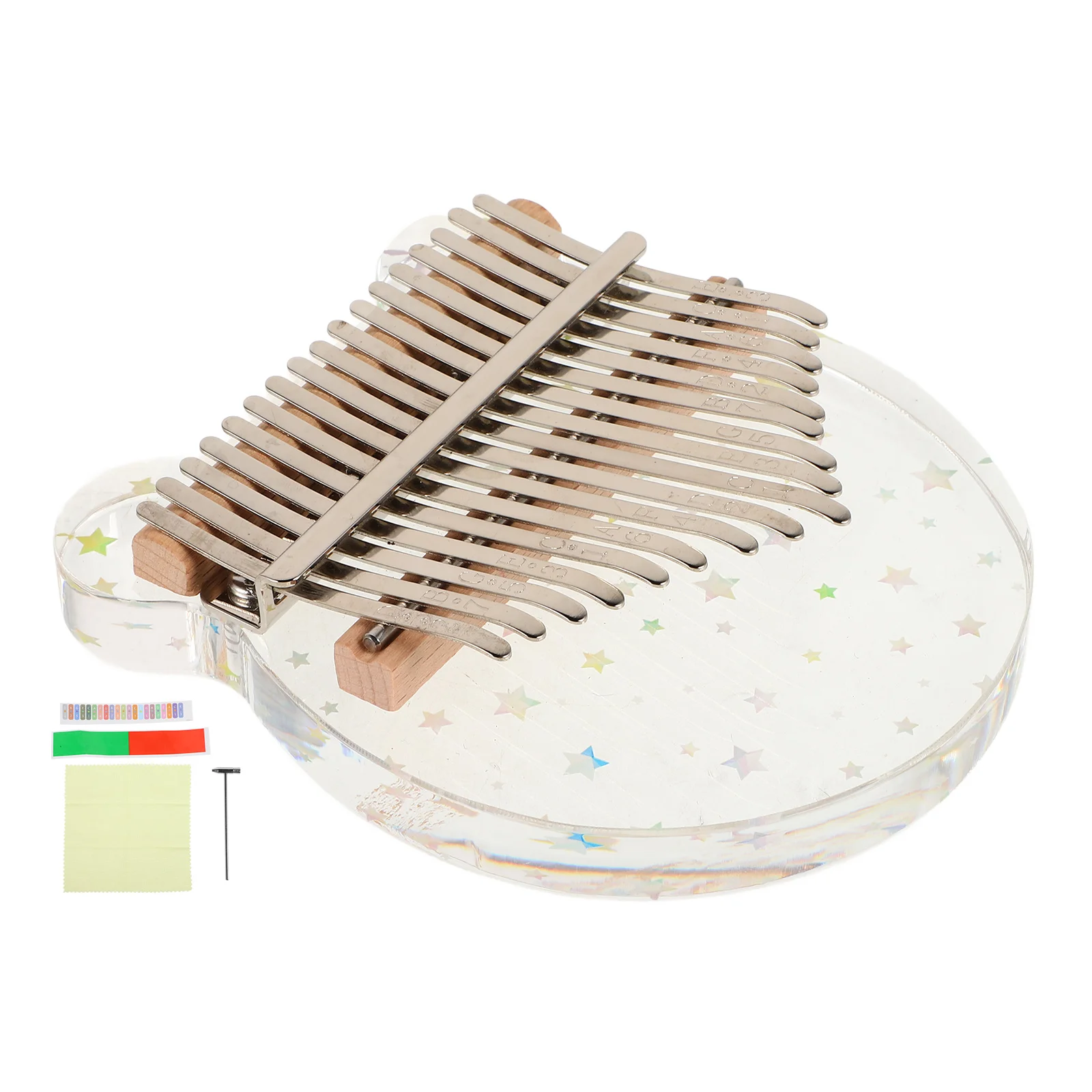 

Thumb Acrylic Piano 17-keys Hand 17-tone Finger Instrument Kalimba Electronic Cartoon