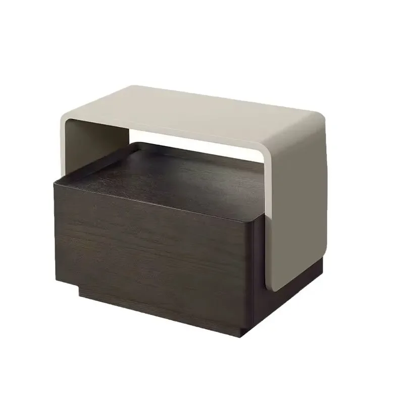 Italian minimalist bedside table bedroom small apartment modern bedside table designer creative antique storage locker