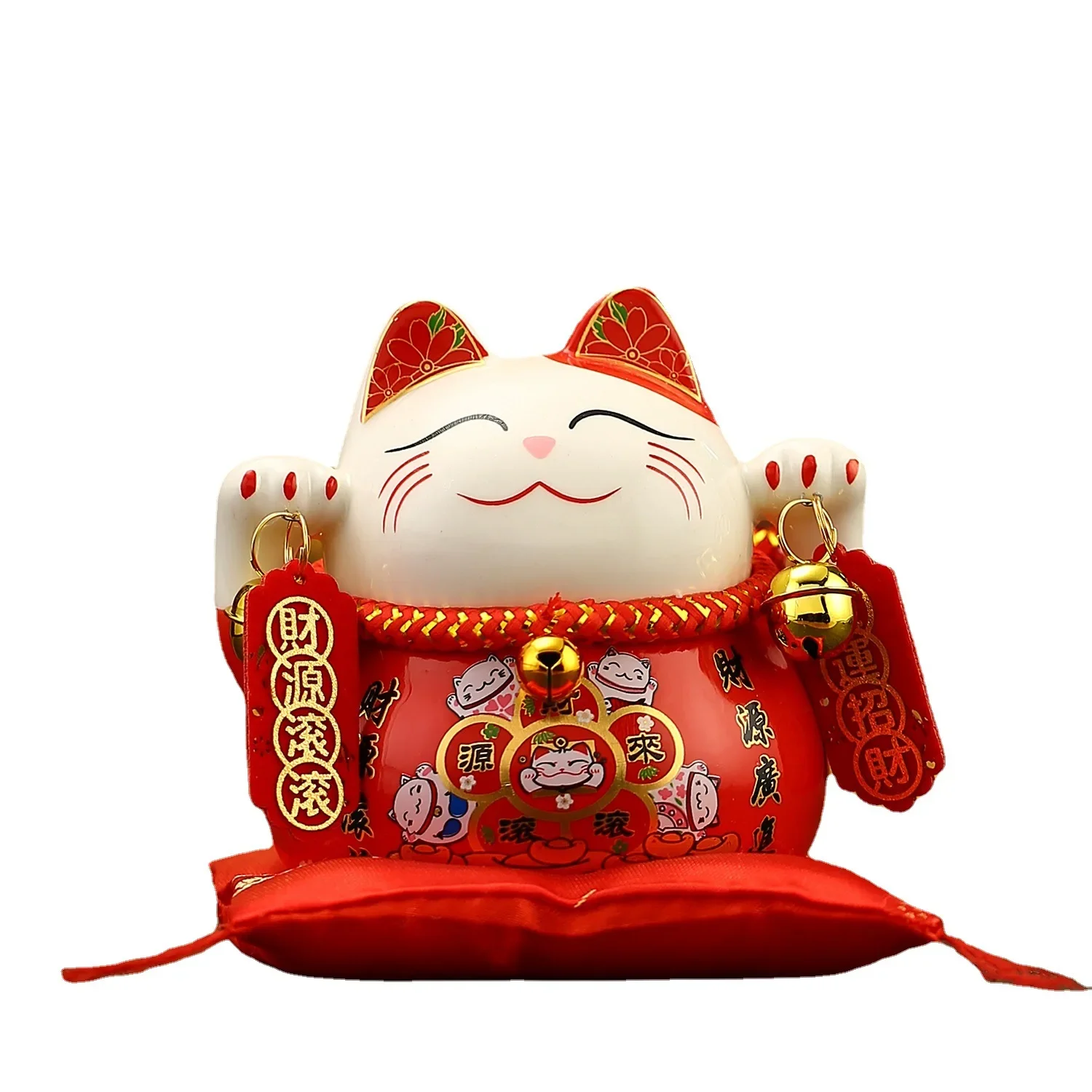 Home Decoration Piggy Bank Fortune Cat Ceramic Saving Pot Opening Gift Event Gift Decoration Living Room Decoration Desk