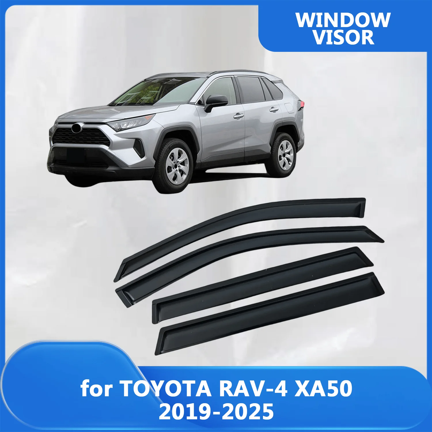 

Window Visor for TOYOTA RAV-4 XA50 2019 2020 2021 2022 2023 2024 2025 Wind Deflectors Rain Guards Door Visor Vent