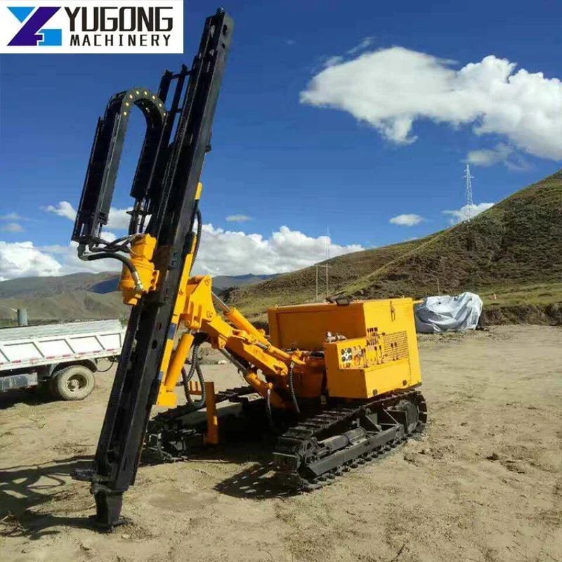 Crawler Hydraulic Down The Hole Bore Drilling Machine DTH Drilling Rig Concrete Pile Driver 25m Deep Dth Blasthole Drill Rig