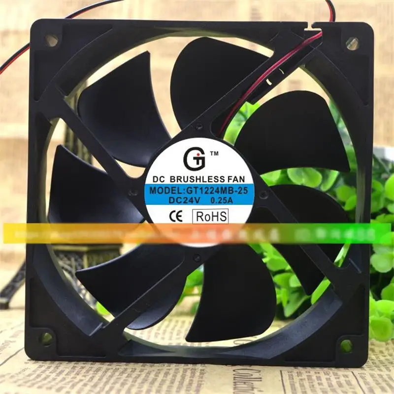 

New For GT 12CM 12025 24V 0.25A GT1224MB-25 Large Air Volume Inverter Cooling Fan