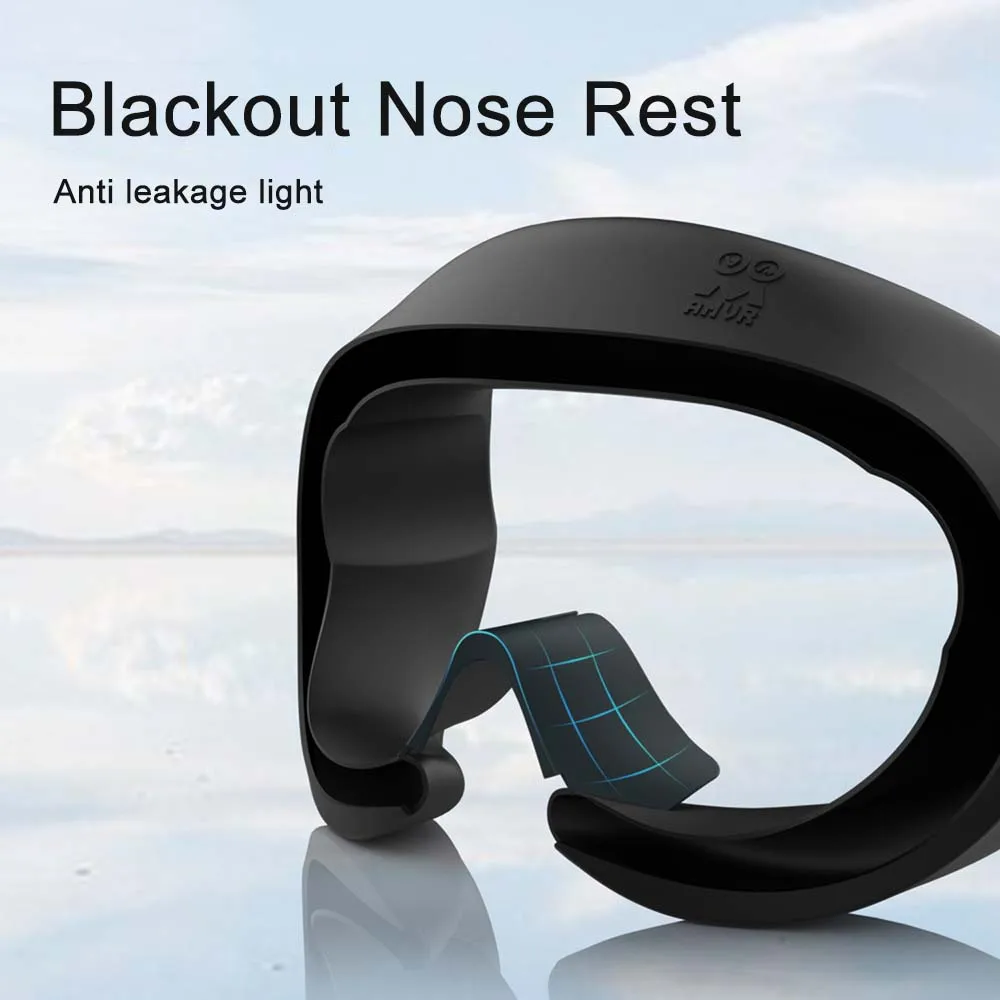 VR Eye Pad Silicone Face Cover for Pico 4 Comfortable Sweatproof Protective Cover Eye Mask for PICO 4 Ultra VR Glasses Parts