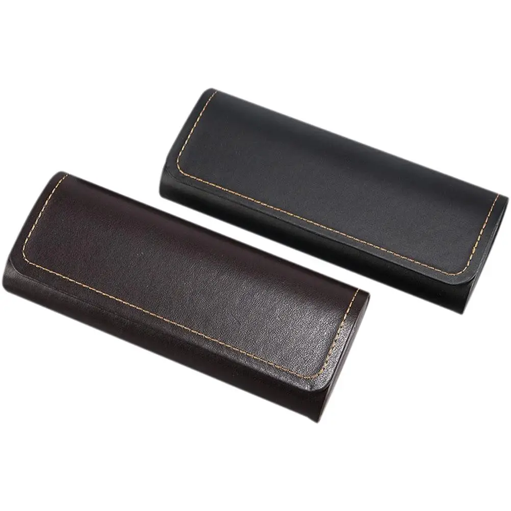 

2Pcs Glasses Eyeglasses Holder Outdoor Glasses Holder Anti pressure Travel Sunglasses Box Black Brown Storage Outdoor