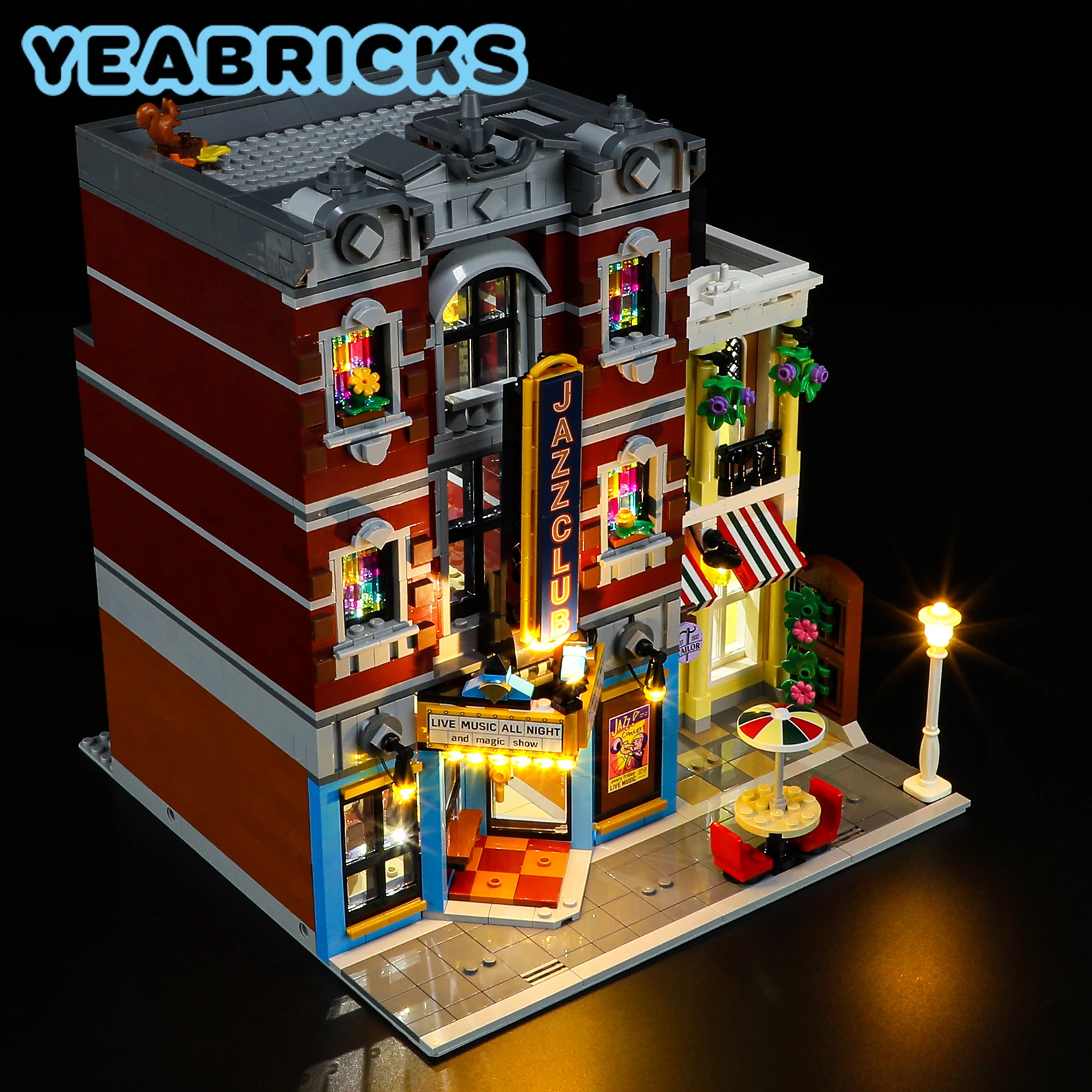 YEABRICKS LED Light Kit per 10312 Jazz Club Building Blocks Set (non includere il modello) mattoni giocattoli per bambini