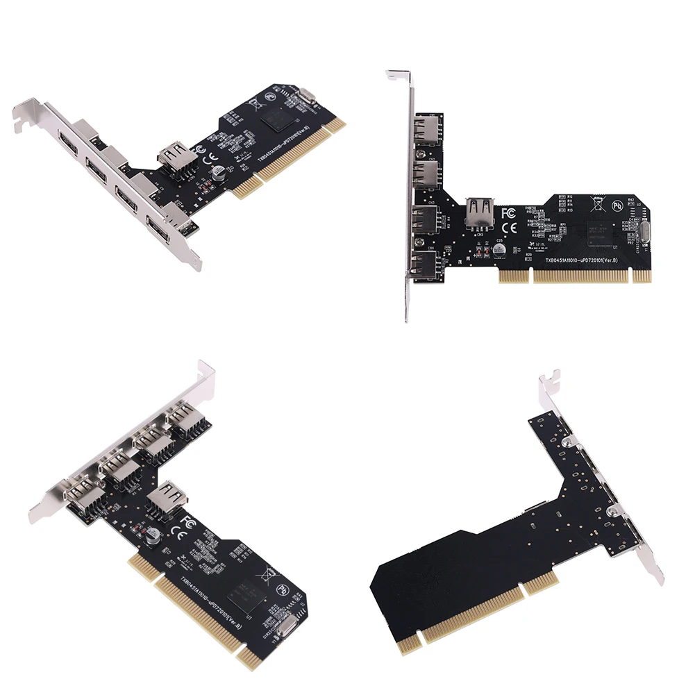 

5 Ports USB 2.0 PCI Hub Controller Expansion Card NEC720101 Chipset PCI Expansion To USB 2.0 Adapter Hub Controller for Desktop