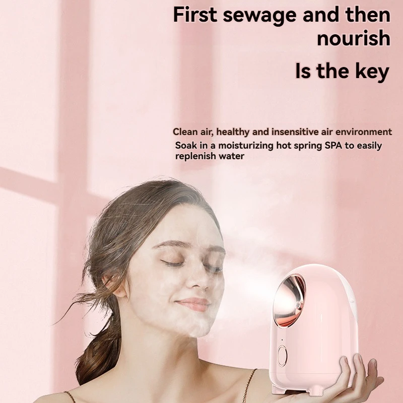 나노 열 미스트 페이셜 스티밍 기기, 페이셜 SPA 사우나 가습기, 모공 클렌징 및 보습 홈케어 제품