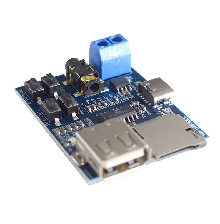 DC 3.7~5.5V Type-C Micro USB TF Card U Disk MP3 Format Decoder Board Module Amplifier Decoding Audio Player