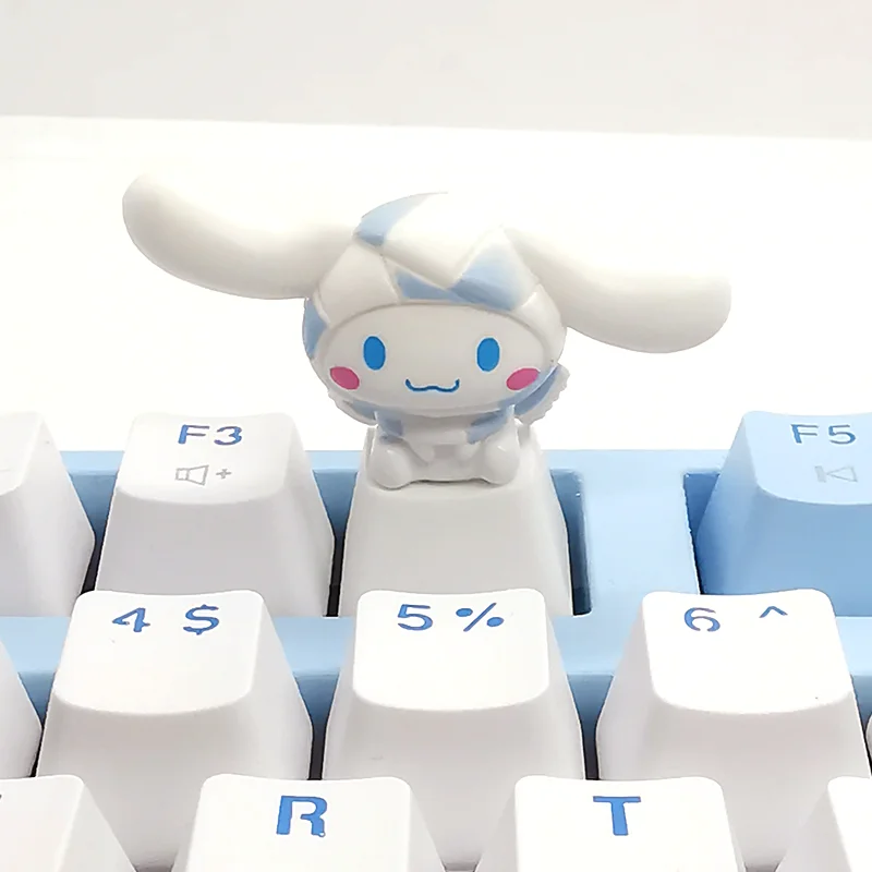 Cute big ears dog mechanical keyboard 3D keycaps suitable for cross-axis keycaps, DIY keycaps, and desktop ornaments related t