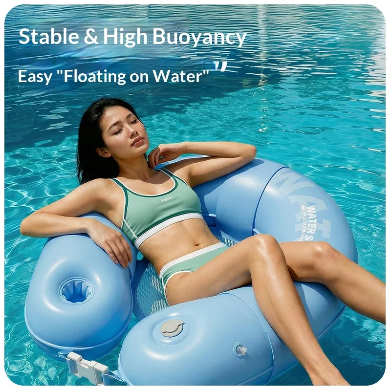 2026 Sommer aufblasbare Erwachsenen-Schwimmliege, kühlendes Wasser-Sofa, verdickte Outdoor-Wasserhängematte für Pool und Entspannung