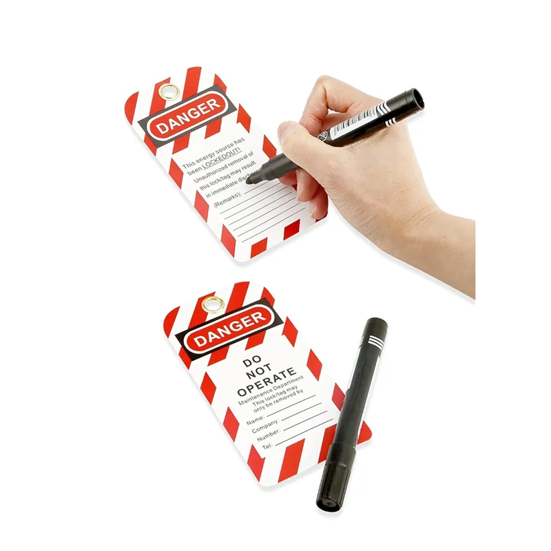 2025 新しいロックアウトタグアウトステーション、6 個の安全南京錠、ロックアウトステーション、2 個の掛け金、32 個のタグ 20 個のジップタイ、電力用