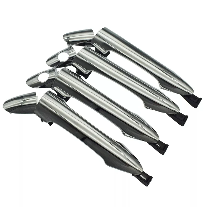 

Classy-4Pcs Front Rear Outside Left & Right Chrome Door Handle For Kia Picanto 2011-16 836511Y000 836611Y000
