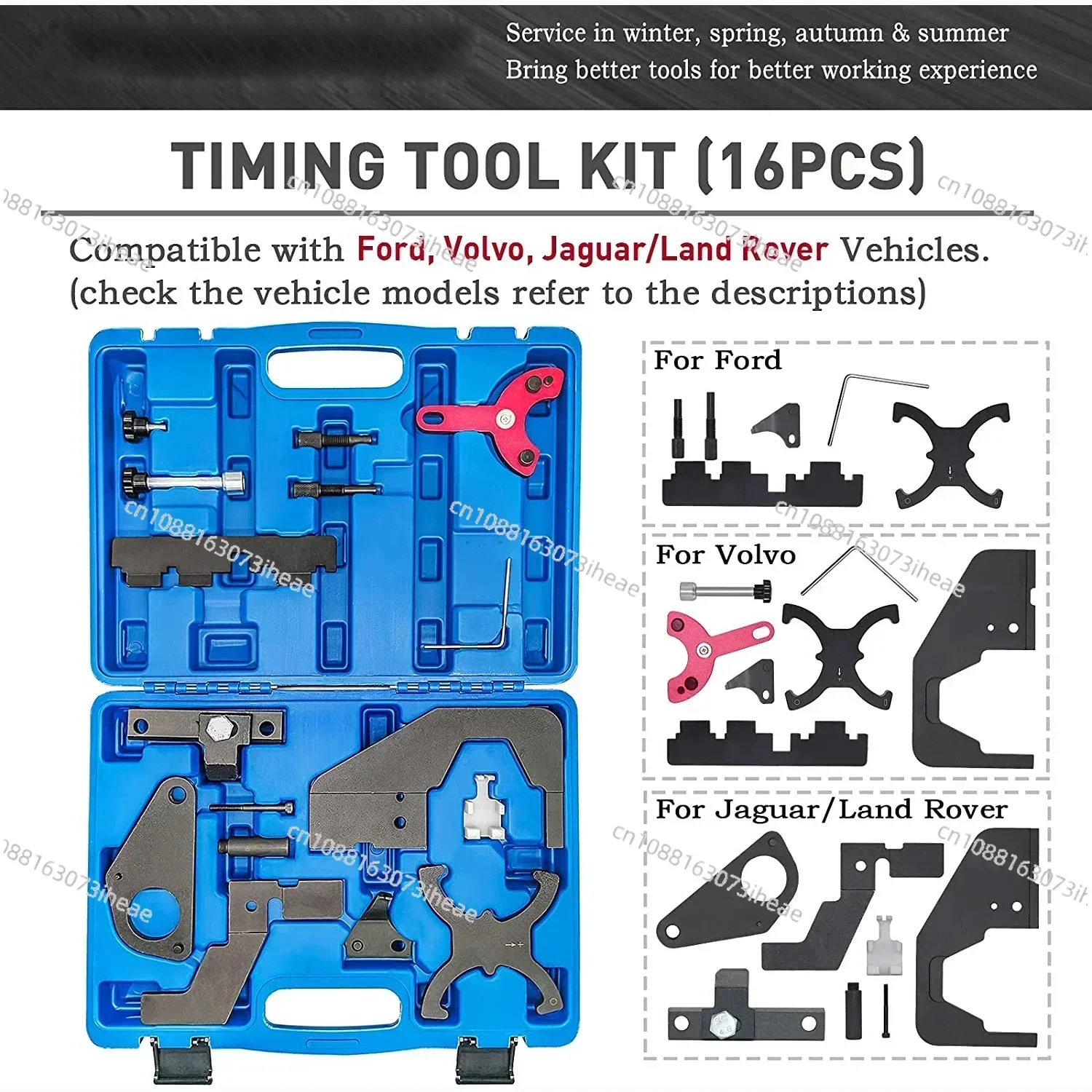 Engine Timing Tool Kit for  Ford 1.5 1.6 2.0 Jaguar Land Rover Evoque 2.0T Camshaft Alignment Locking Set