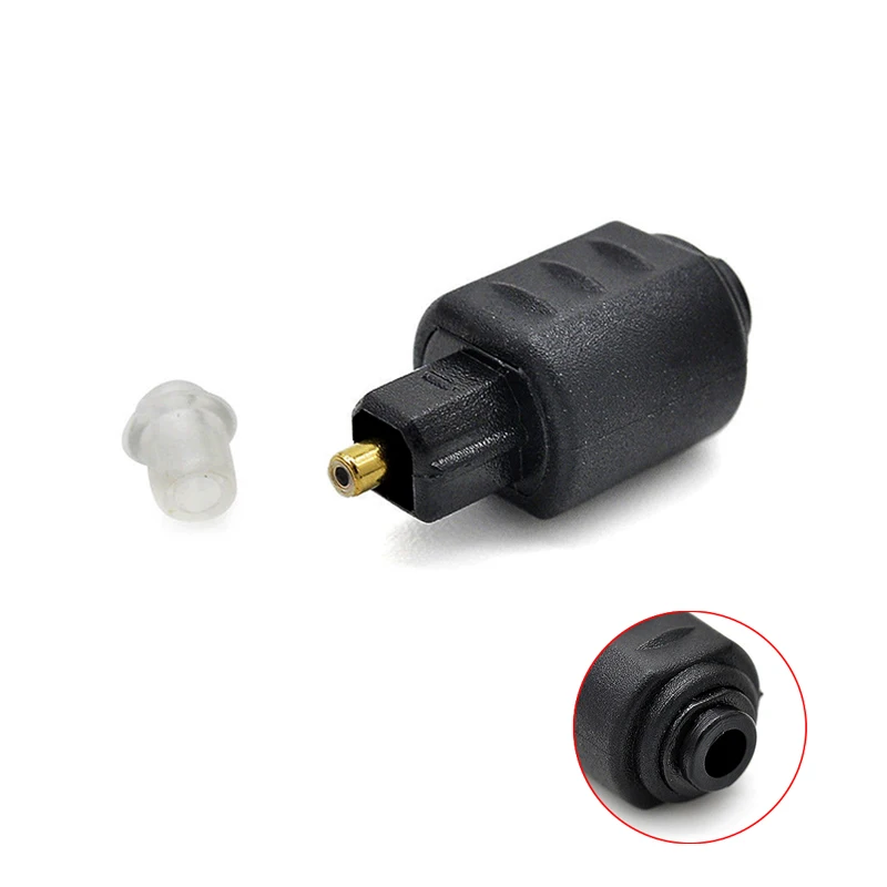 Mini Optical Audio Adapter 3.5mm Female Jack to Digital Toslink Male Plug For Amplifier Optical Audio Cable