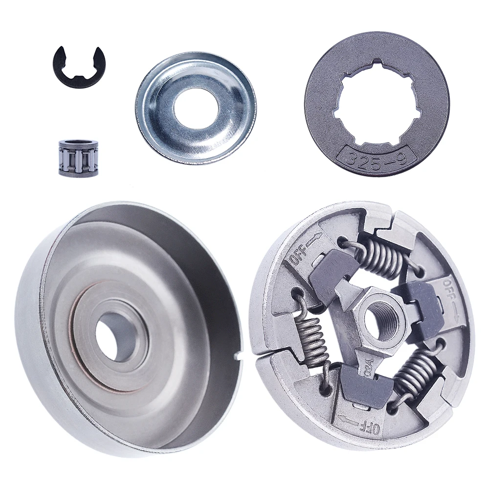 Clutch Drum 3/8'' 8T Sprocket Rim Kit For Stihl MS310 MS382 Clutch Washer  Needle Bearing  1128 007 1001 Saw Parts