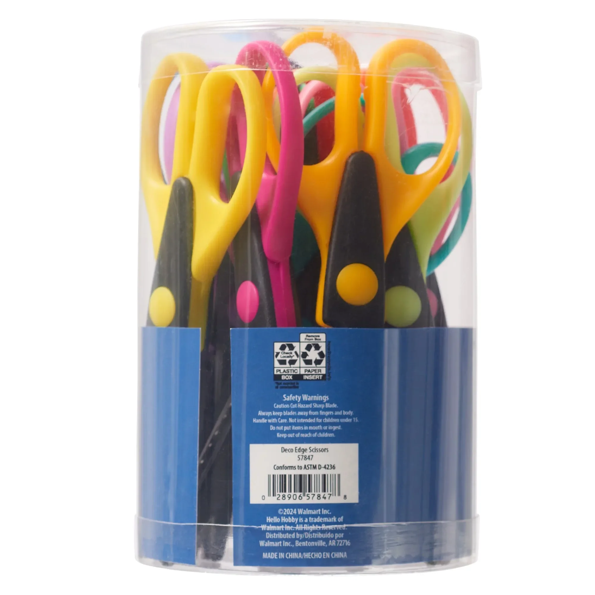Hello Hobby 6.5" Decorative Edge Scissors, 12 Pieces scissors  scissors stationery