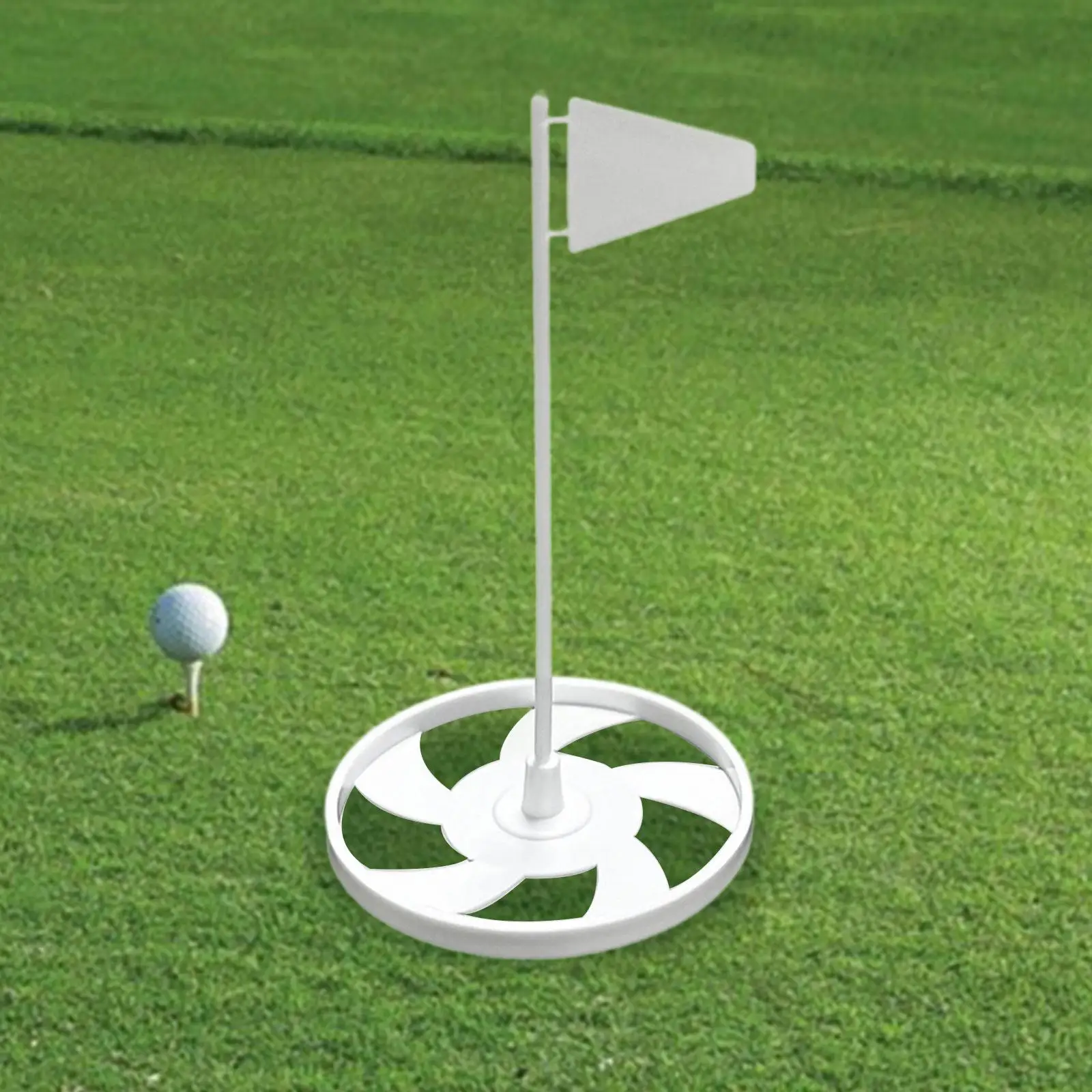 

Putting Cup with Flag Golf Cup Lid Golf Supplies Golf Training Aid Practicing Holder Golf Flag Cup Cover for Backyard