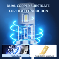 2 Pcs of LED Car Headlights 1:1 Size LED H7 Plug and Play Car Headlight Bulbs 60W 60000LM 6500K for Car Lights