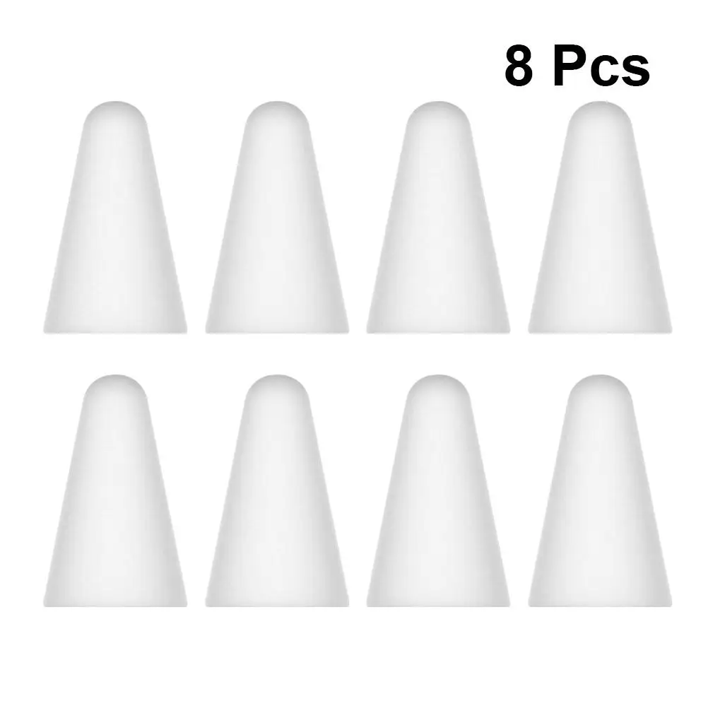 8PCS Stylus Pen Protective Cover Universal Silicone Case Tip Cap for Tablet Writing Drawing Accuracy Increased Friction