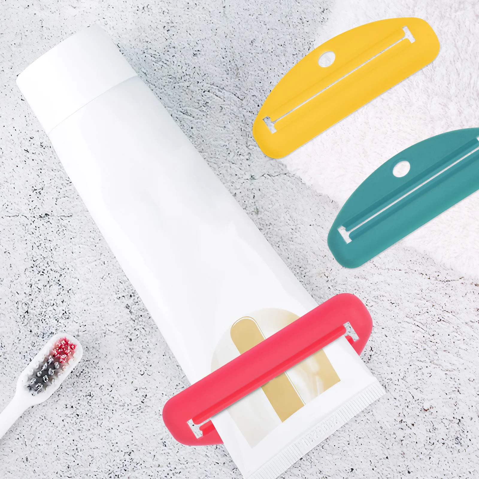 8 قطعة عصارة معجون الأسنان اليدوية الطارد المحمولة الاستغناء أداة لا النفايات دائم سهلة الاستخدام أنابيب مختلفة عصارة معجون الأسنان #2