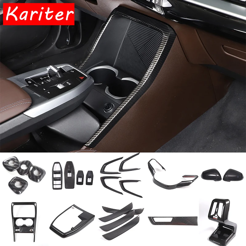 

For BMW X1 U11 2023 2024 ABS Car Central Control Dashboard Navigation Panel Sticker Full Set Interior Decoration Trim Kit LHD