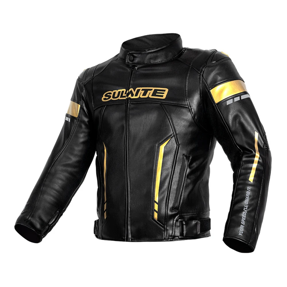 Motorcycle Jacket  Windbreak Motor Jacket For Men CE Certification Anti-fall Leather Jacket PU Material Biker Clothes Keep Warm