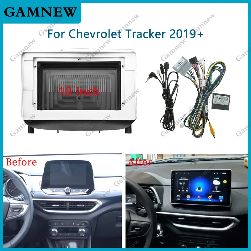 

10 Inch For CHEVROLET TRACKER 2019+ Car CD DVD MP3 Radio Android Stereo Harness Screens Navigation Dashboard Cable Frame Canbus