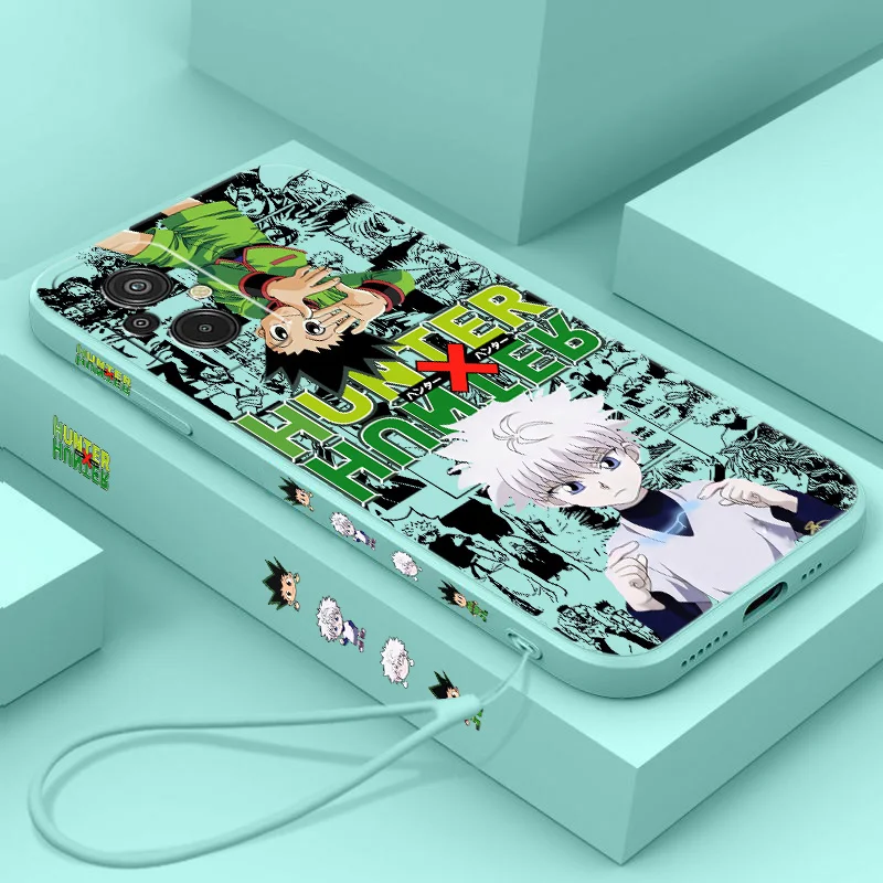 HUNTER×HUNTER Protagonist Phone Case For Xiaomi Redmi 8 9 10 11 12 13 K20 K30 K40 K50 K60 Pro S A C T X Liquid Left Rope Funda