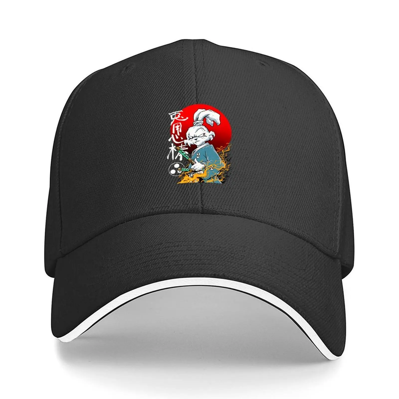 

usagi yojimbo Baseball Cap Hat Man For The Sun Hat Beach derby hat Vintage Caps Male Women's