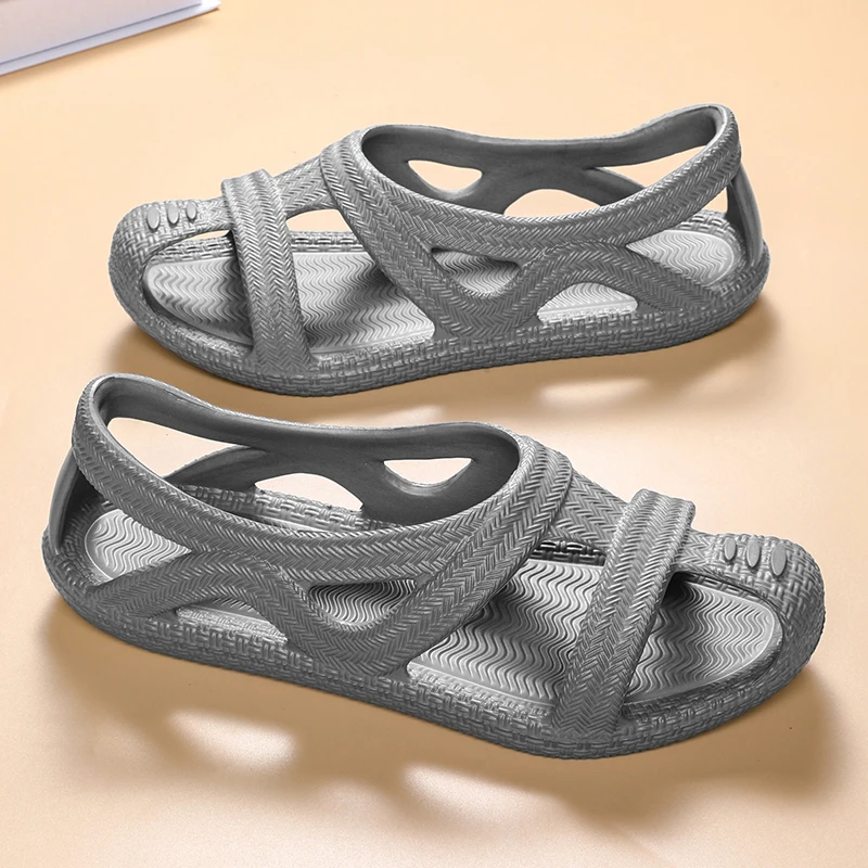 Summer Men's Sandals Simple Casual Mans EVA Slippers Trendy All-match Sandal for Men Non-slip Outdoor Beach Slide Popular Model image 3