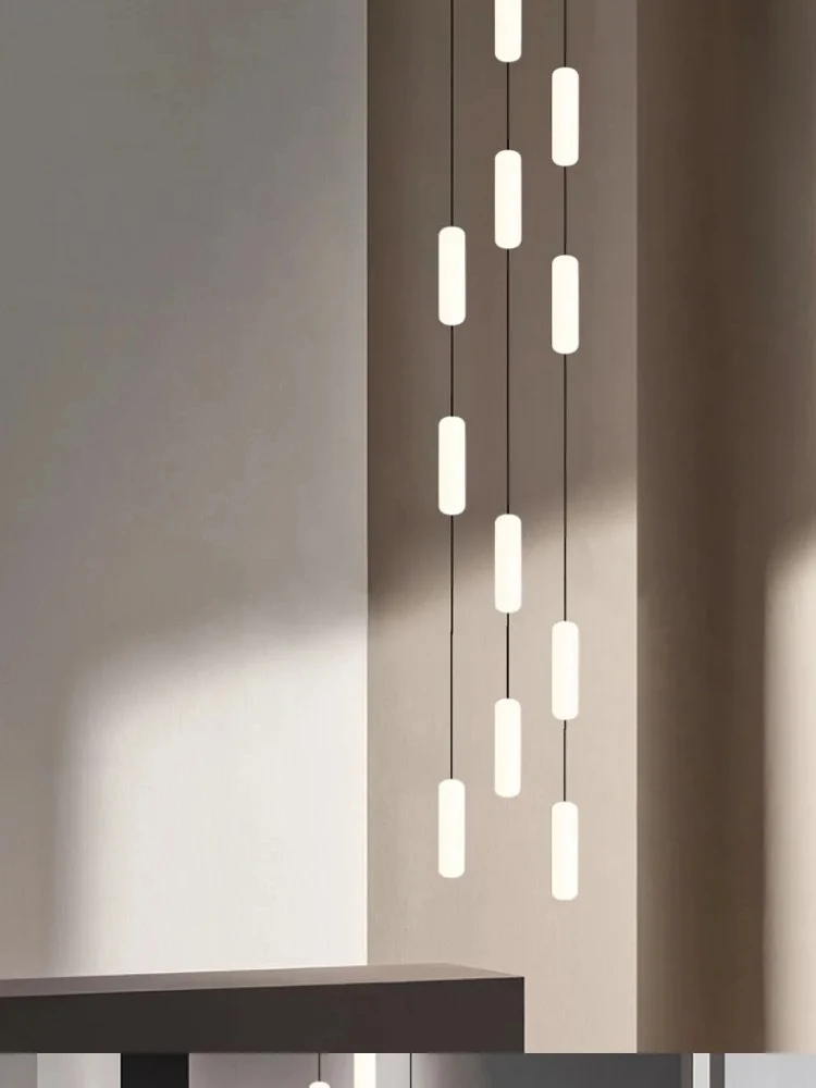 Plafonnier LED au design minimaliste moderne, éclairage d'intérieur, luminaire décoratif de plafond, idéal pour un loft, une cuisine, une salle à manger, un appartement ou des escaliers