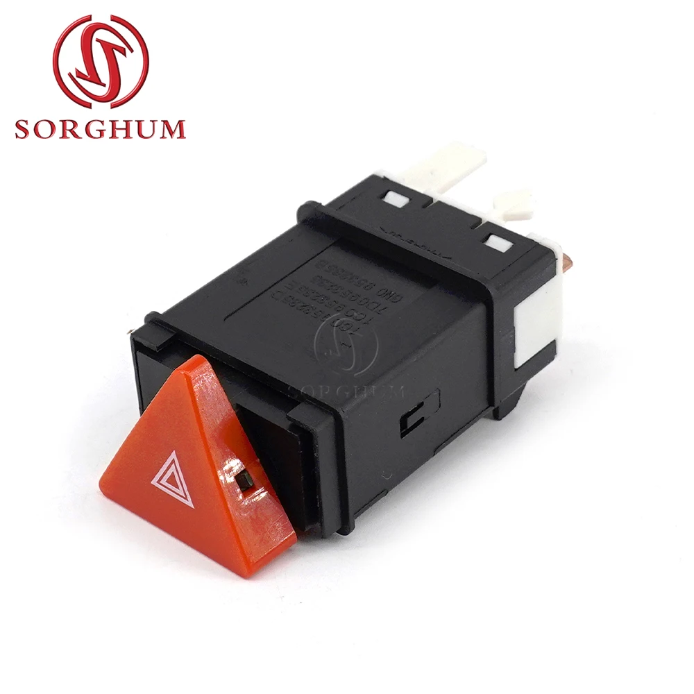 SORGHUM Flash Emergency Light Warning Hazard Light Switch 6N0953235 For Volkswagen VW Transporter Polo Classic Lupo 6N0953235B