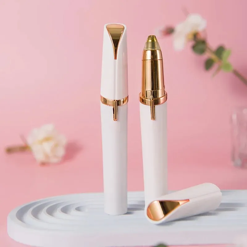 Elektrische Wenkbrauw Trimmen Tool Voor Beginners Automatische Elektrische Wenkbrauw Trimmer Neus Haar Scheerkwast Schraper 1pc Kerst