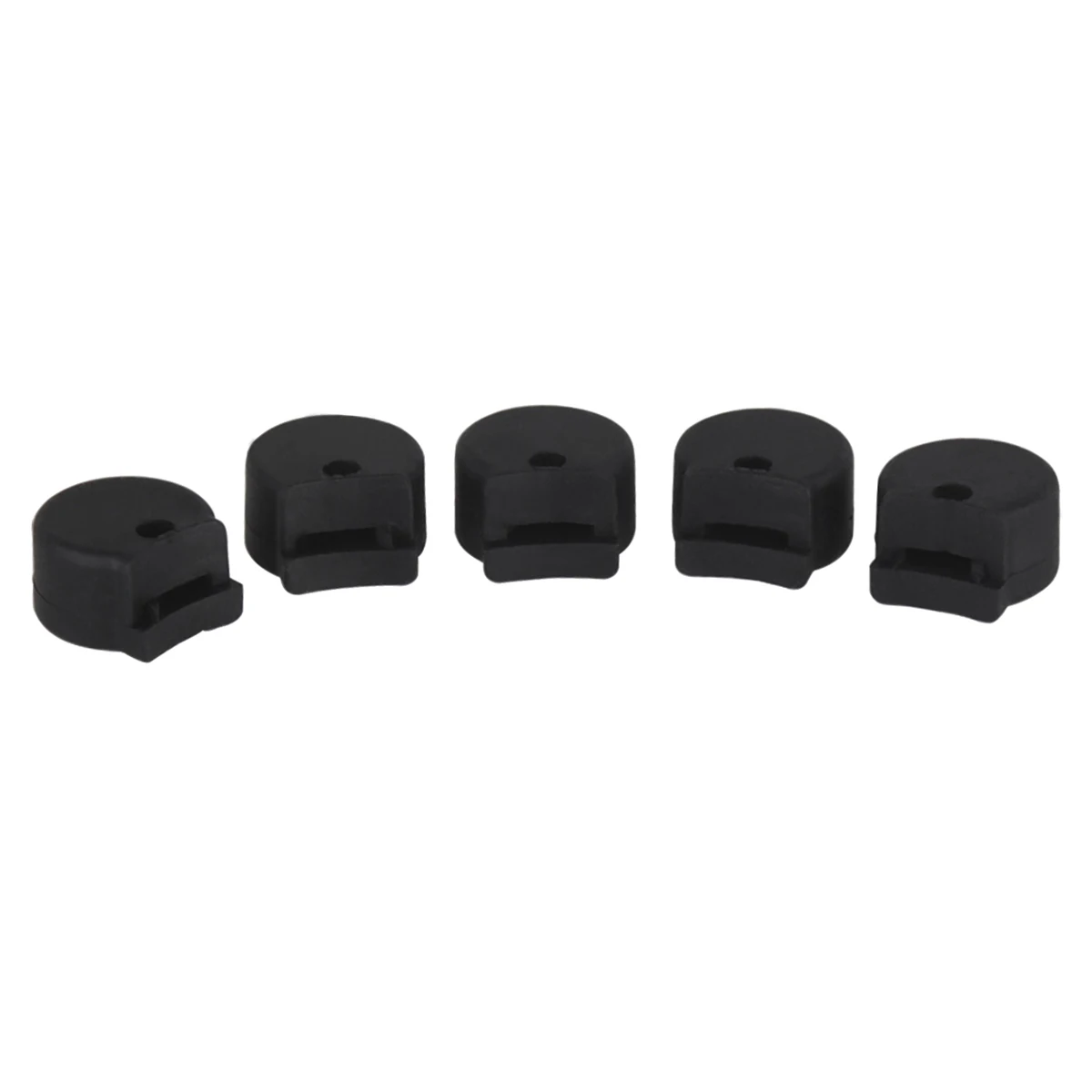 

5 PCS Thumb Protector Clarinet Finger Rest Cushion Musical Instrument Black Rubber