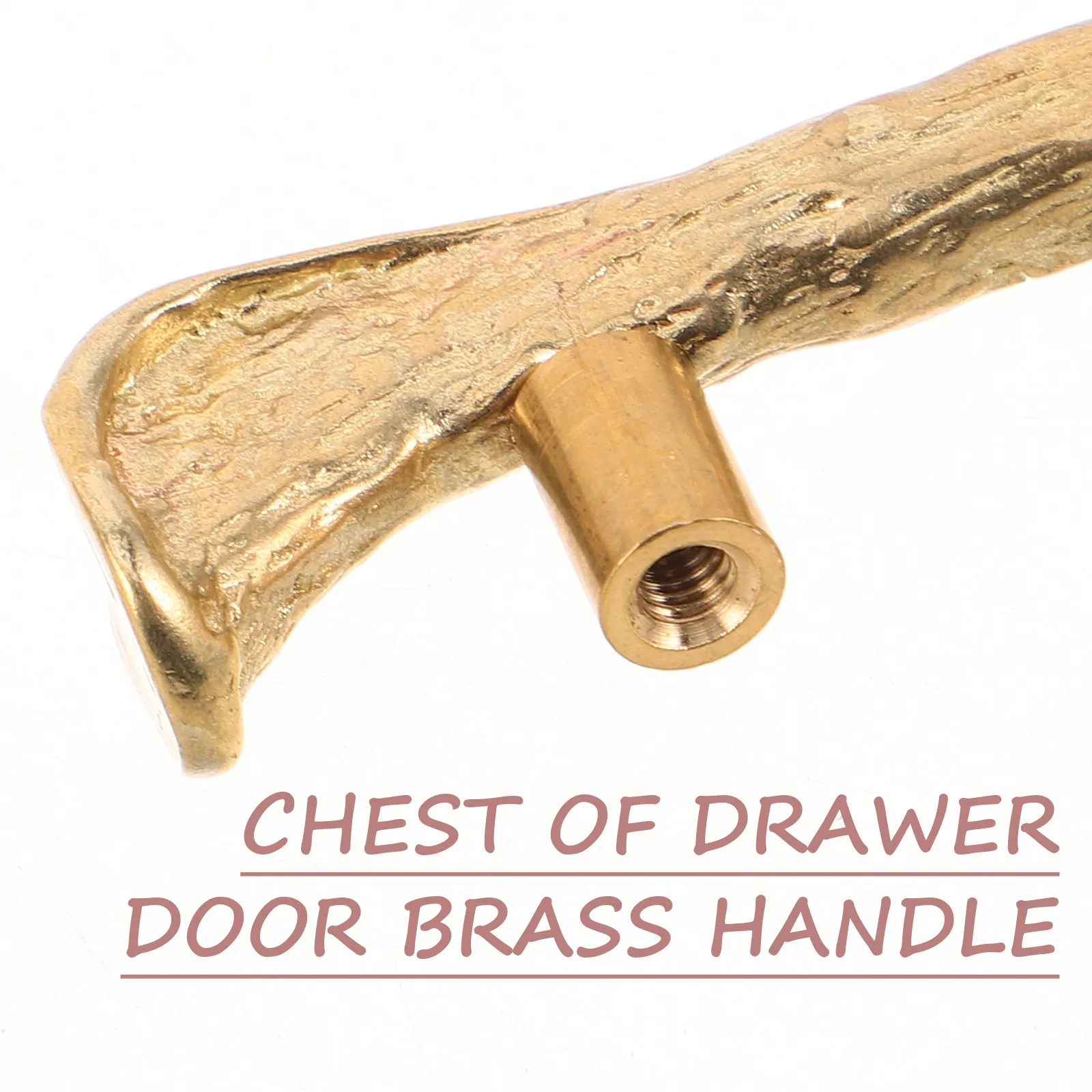 Solid Brass Cabinet Pull Handle Vintage Bird on Branch Drawer Knob for Dresser Wardrobe Kitchen