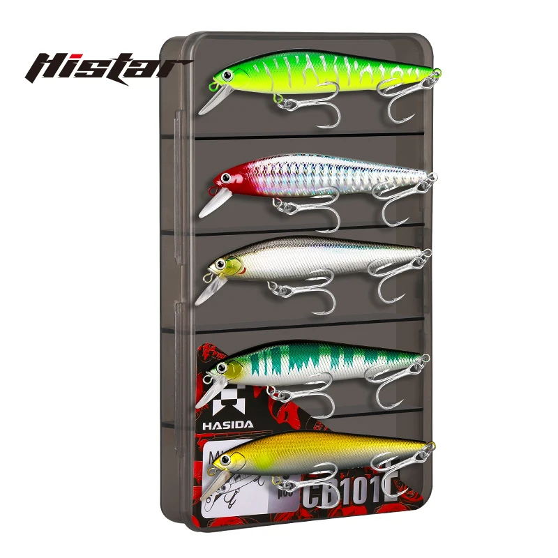 

HISTAR 1 Box High Quality Sinking Minnow Fishing Lure Vividly Swimming Laser Coating Long Casting 3D Artificial Eye Hard Bait