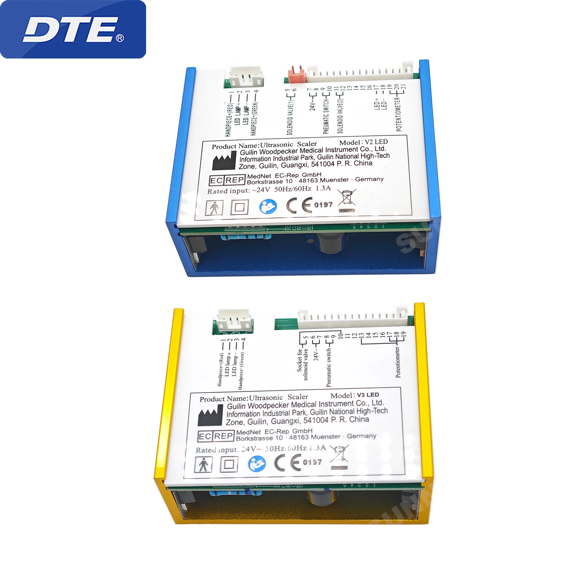 Woodpecker DTE Dental Ultrasonic Scaler LED-V2/V3 Scaler Scaling/Endo/Perio Scaler Fit NSK ACTEON SATELEC Dentist Chair Unit