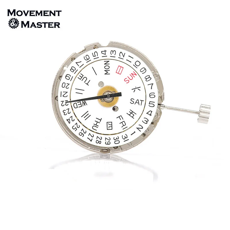 Tianjin-自動機械式時計ムーブメント、ダブルカレンダー、シルバーとゴールドのカラー、時計パーツ、t16、新品
