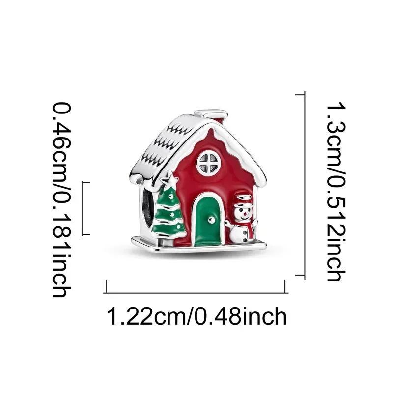Heiß begehrte Bell Elf Schmetterlingsknoten-Weihnachtsserie Charms Perlen passend für Armbänder 925 Sterling Silber Weihnachtsgeschenk Feiner Schmuck – Detail 24