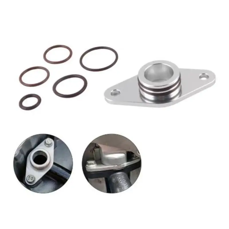 Pressure Resistant Aluminium Oil Pump Pickup Pipe FKM Seal for Vauxhall Opel Saab CDTI
