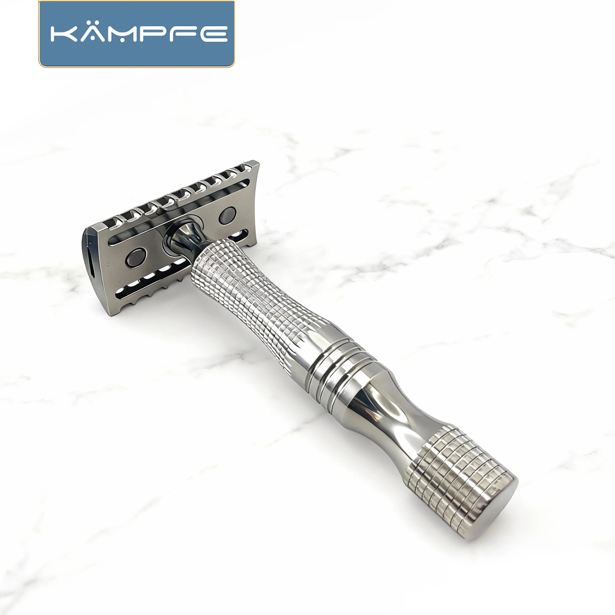 

Сменные лезвия KAMPFE Safety Double Edge из нержавеющей стали/титана для ручной бритвы, для гладкого бритья