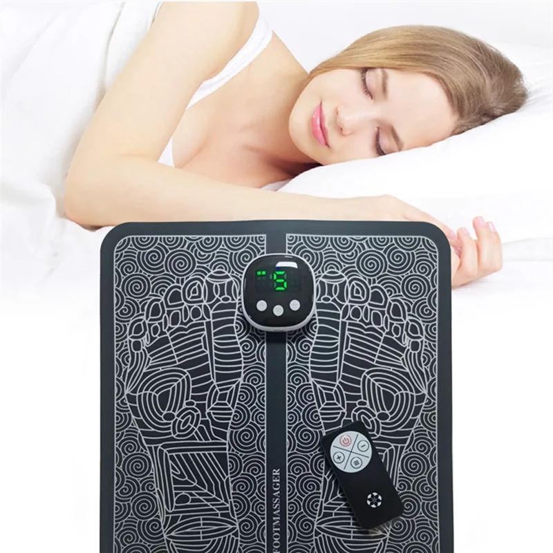 

AAAU-EMS Foot Stimulator Black Plastic For Pain And Relief Massager For Feet And Improvement Of Muscle Performance