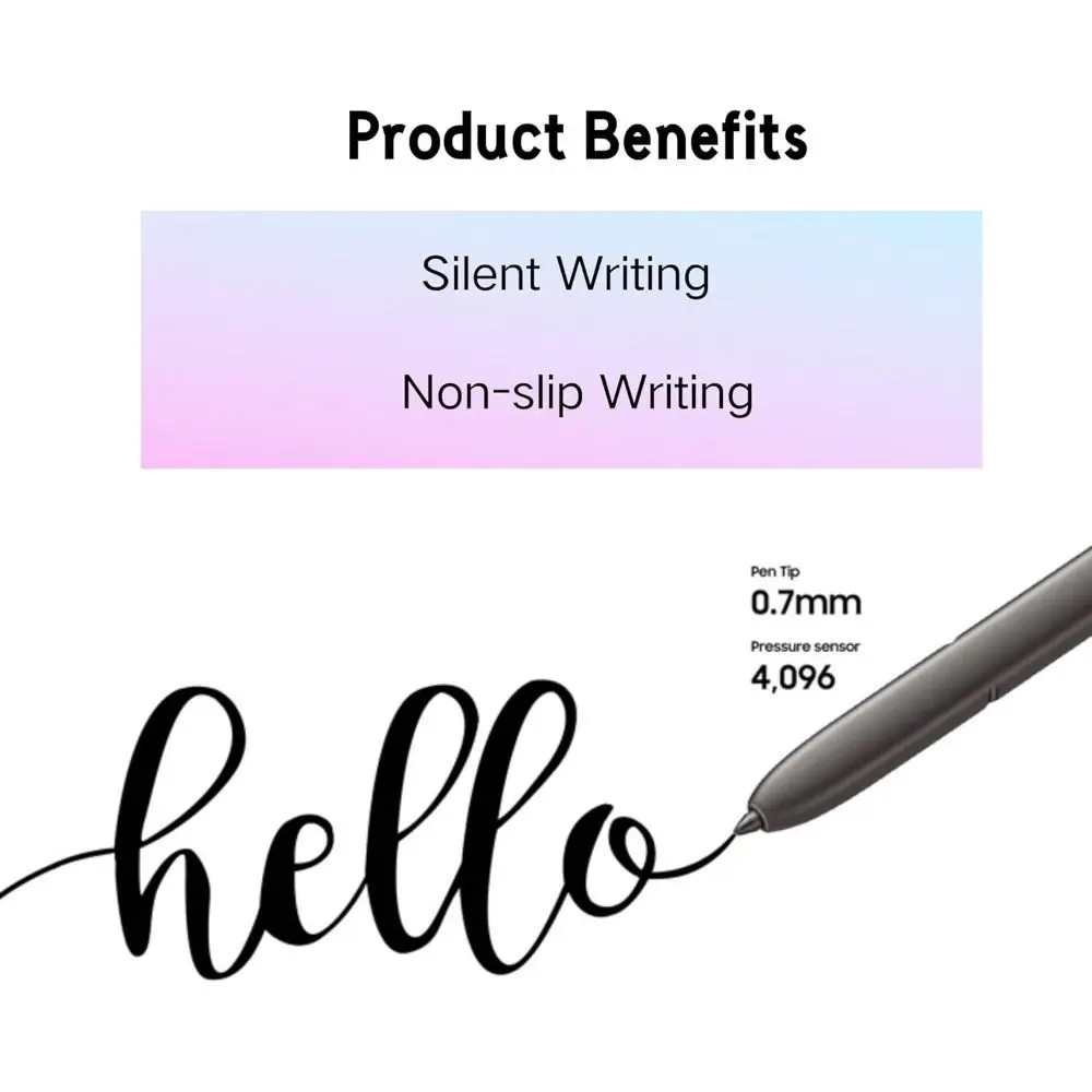 with Tweezer Stylus Pencil Nibs Soft Smooth Pen Tips Replacement for Samsung Galaxy Tab S22 S23 S9 S8 S7 S6 Note10/20 Ultra