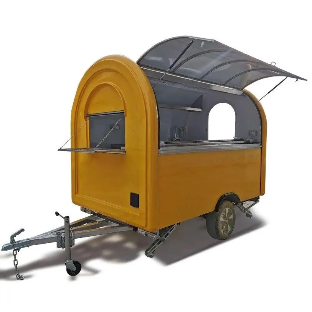 Best Top Sale Mobile Fast Food Trucks Snack Machines Food Truck Commercial Kitchen Equipped Food Truck for Crepe and Waffle